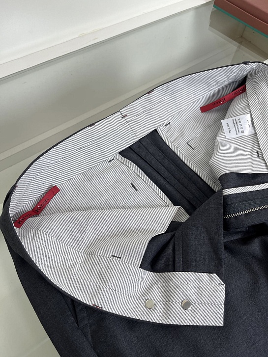 Мужские серые брюки Kiton premium