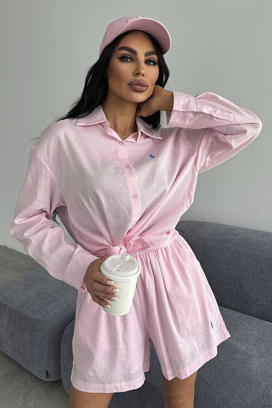 Женский розовый костюм Роlо Ralрh Lаurеn premium