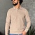 Бежевое поло с длинным рукавом Tommy Hilfiger