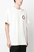 Футболка белого цвета Moncler logo-embroidered