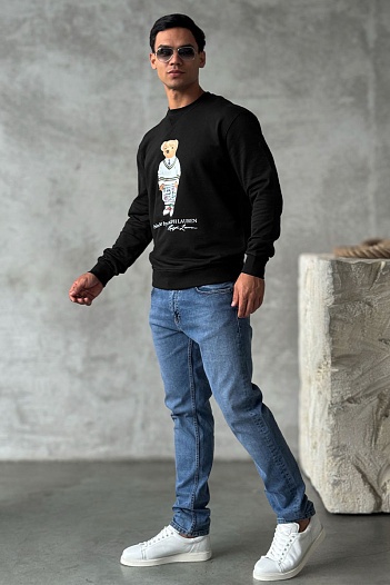 Чёрный свитшот Polo Ralph Lauren "Bear"   