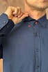 Мужская рубашка Hermes H embroidered - Navy