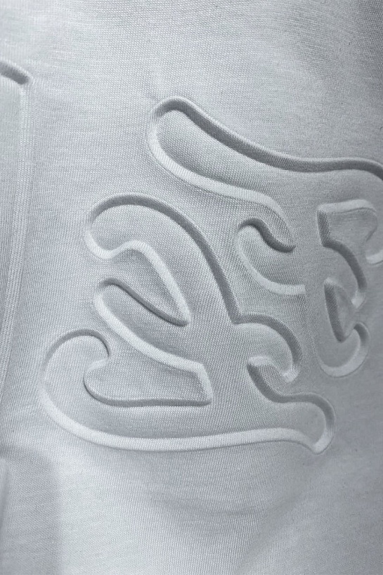 Мужская белая футболка Fendi FF pressed logo