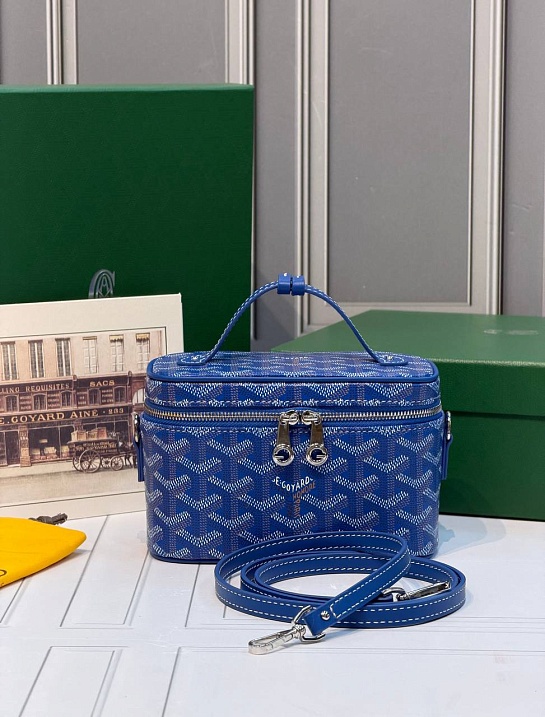 Кожаная сумка Goyard Muse Mini Vanity ​premium 16,5x10,5x8 см