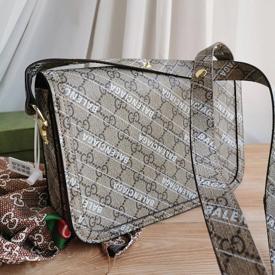 Сумка Gucci x Baleniaga Horsebit 24.5x18 см