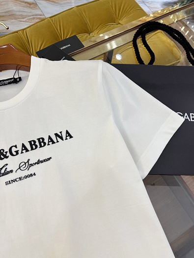 Мужская футболка Dolce & Gabbana Premium - White   