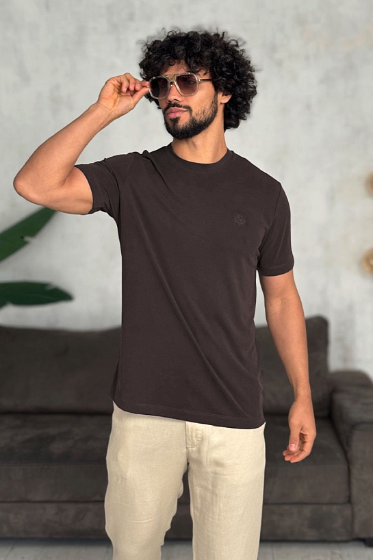 Футболка коричневого цвета Loro Piana