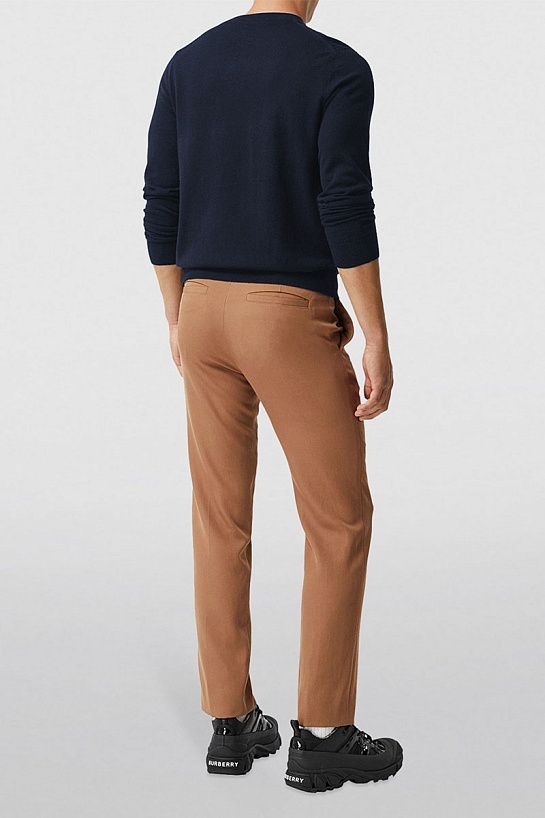 Мужской тёмно-синий джемпер Burberry TB logo-embroidered