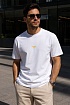 Белая оверсайз футболка Fendi Roma logo-print