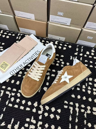 Женские кожаные кроссовки Golden Goose Super Star premium   