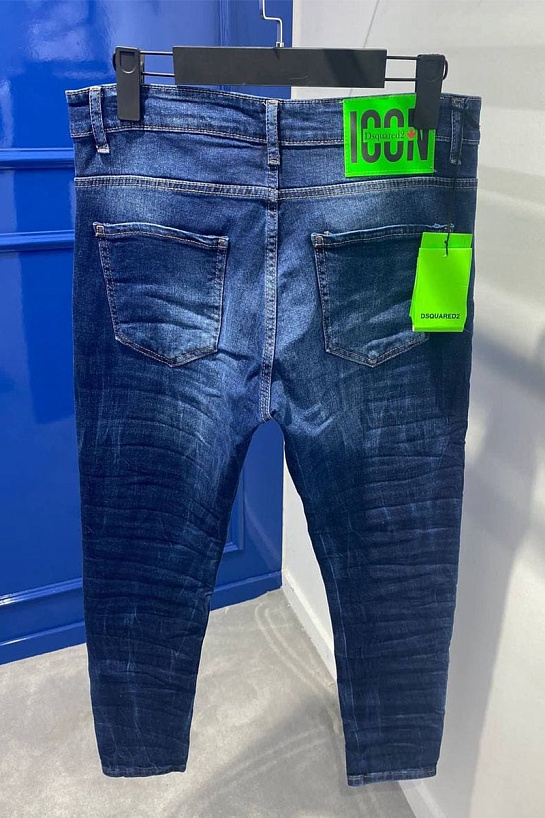 Мужские джинсы Dsquared2 "ICON" - Blue / Green