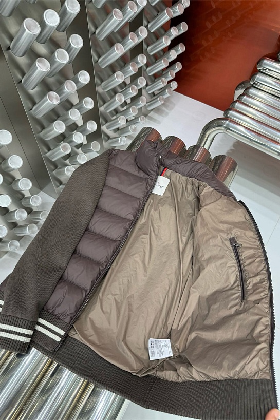 Куртка Moncler logo-applique - Brown