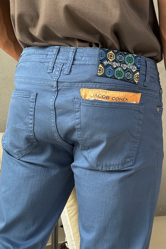 Мужские синие джинсы Jacob Cohen straight fit