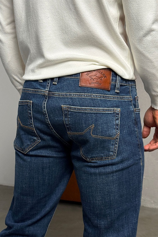 Мужские синие джинсы Paul & Shark regular fit