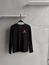 Чёрный женский лонгслив Loro Piana premium