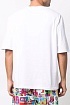 Белая оверсайз футболка Moschino colourblocked logo