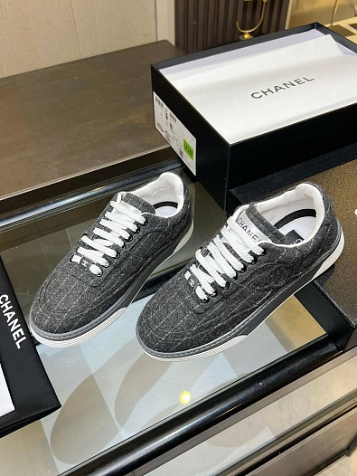 Женские кроссовки Chanel Tweed premium   