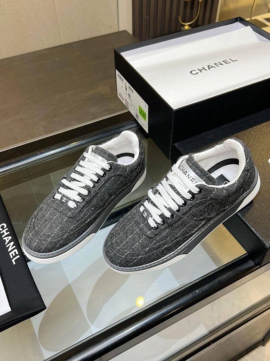 Женские кроссовки Chanel Tweed premium