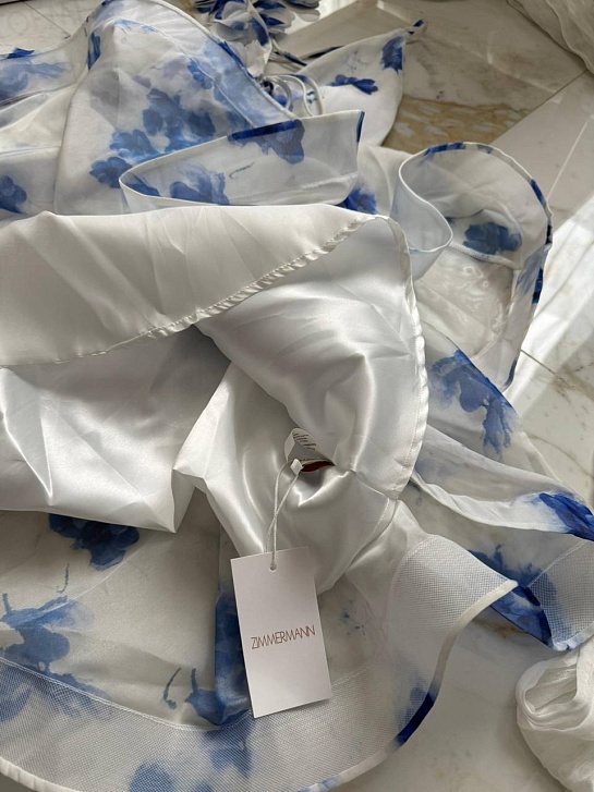 Женское платье Zimmermann голубого цвета