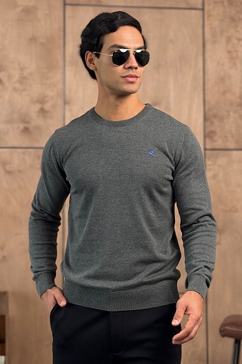 Мужская серая кофта Etro logo-embroidered   