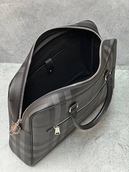 Мужской портфель Burberry Ainsworth Premium 37x26x9 см - Black