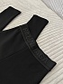 Женские черные леггинсы на флисе Balenciaga