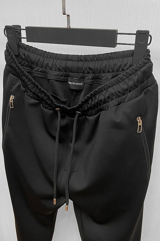 Мужские чёрные штаны Emporio Armani All Areas