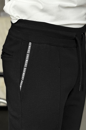 Мужские чёрные штаны Bikkembergs   