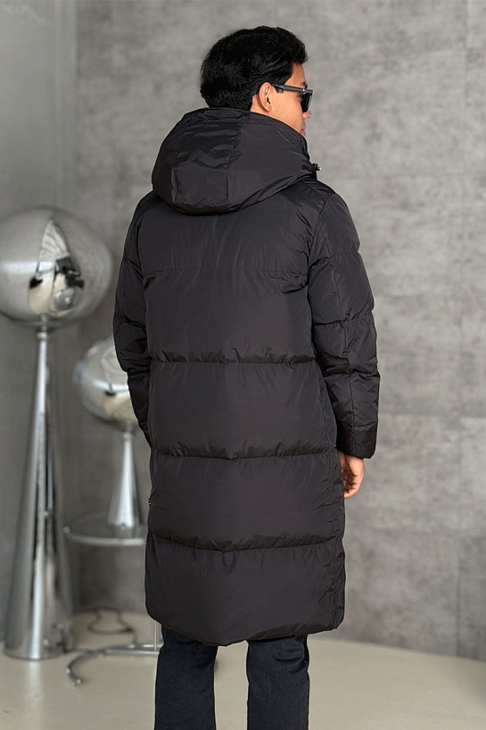 Мужская чёрная парка Moncler Templon