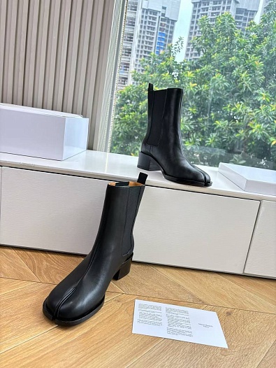 Женские кожаные сапоги Maison Margiela premium   
