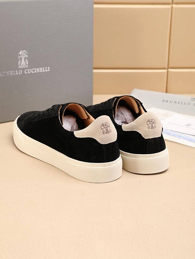 Мужские замшевые кроссовки Brunello Cucinelli   