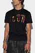 Футболка чёрного цвета Dsquared2 Icon tropical