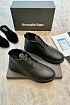 Кроссовки с мехом Ermenegildo Zegna Triple Stitch - Black