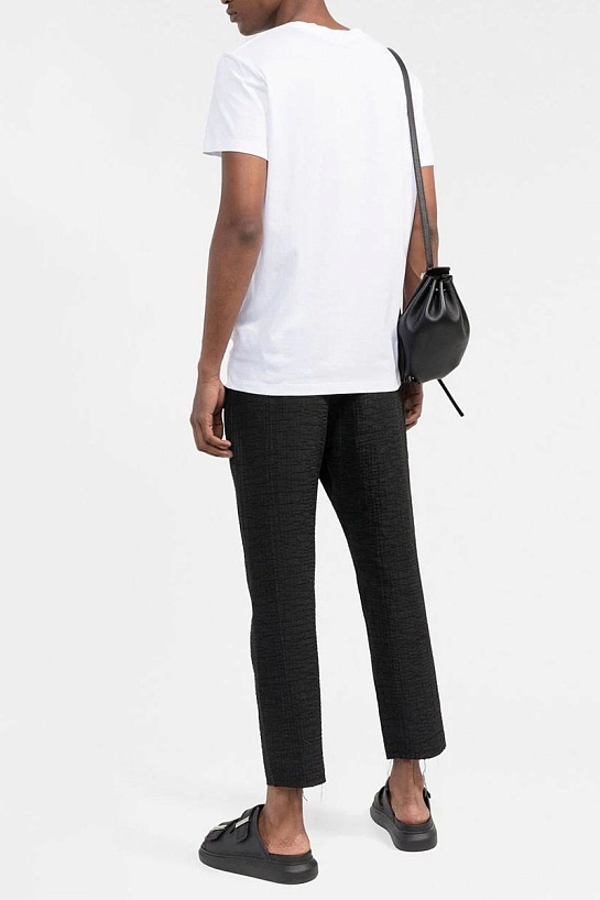 Футболка белого цвета Balmain Paris logo-print