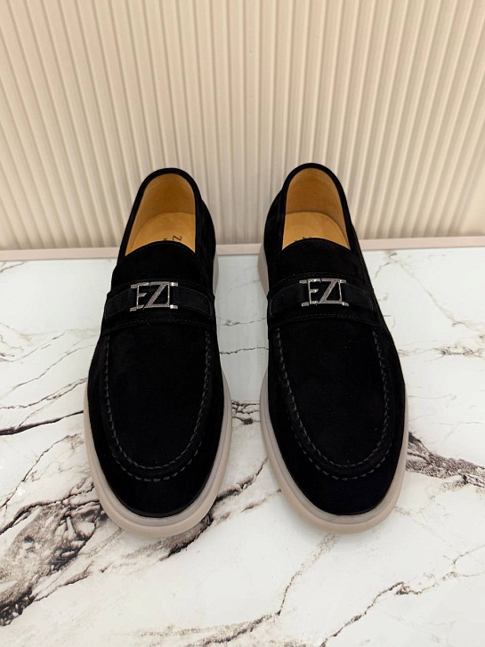 Мужские замшевые лоферы Ermenegildo Zegna