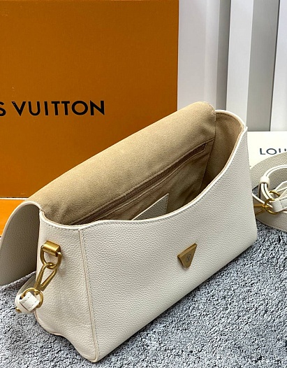 Женская кожаная сумка Louis Vuitton Soft Twist Premium 27x19x9 см - White   