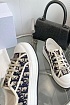 Женские кеды на платформе Dior Walk'n' - Beige