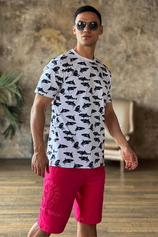 Белая мужская футболка Paul&Shark