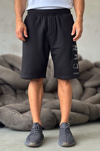 Мужские шорты Dsquared2 "ICON" - Black   