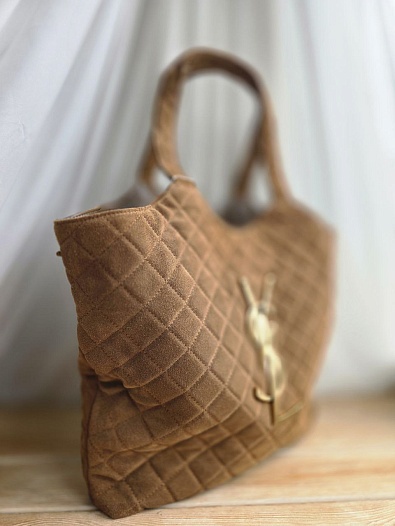 Замшевая сумка Yves Saint Laurent Icare 45x35 см   