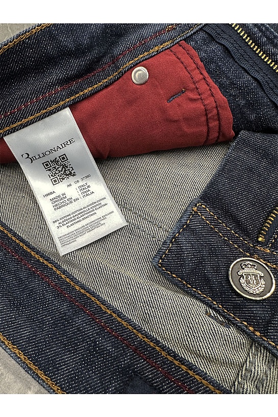 Джинсы тёмно-синего цвета Billionaire regular fit