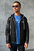 Мужская чёрная ветровка Moncler Vaugirard