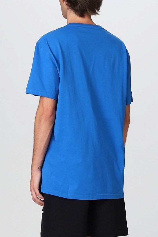 Синяя футболка Alexander McQueen graffiti logo-print