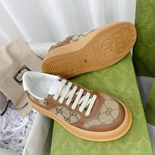Женские кроссовки Gucci GG Chunky B - Brown
