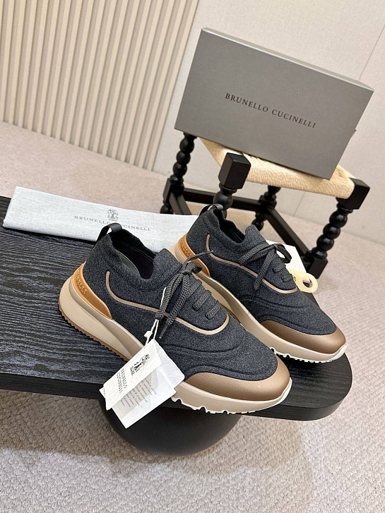 Мужские кроссовки Brunello Cucinelli knitted