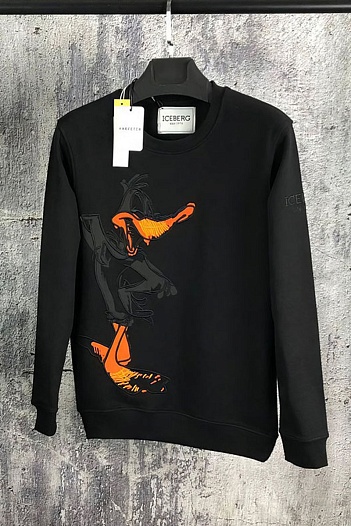 Мужской свитшот Iceberg "Daffy Duck" - Black   