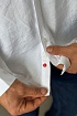 Мужская рубашка Hermes H embroidered - White