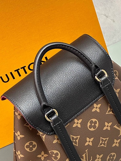 Женский рюкзак Louis Vuitton Montsouris PM Premium 27.5x33x14 см - Brown / Black   
