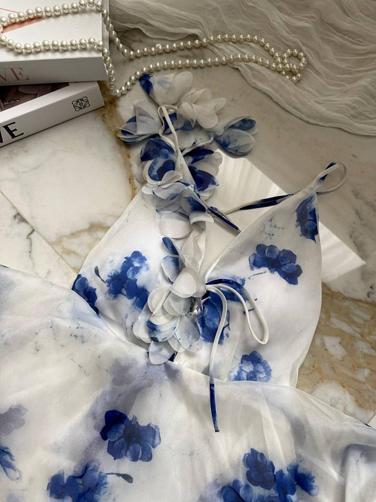 Женское платье Zimmermann голубого цвета