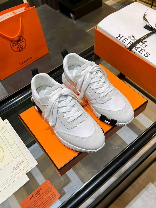 Женские комбинированные кроссовки Hermes Bouncing premium